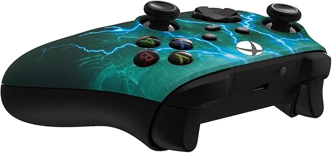 Custom Controllerzz Wireless Controller for Microsoft Xbox Series X/S &amp Xbox One - Custom Soft Touch Feel - Custom Xbox Series X/S Controller (X/S Green Skies)