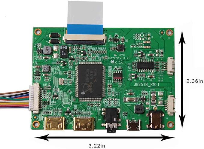 VSDISPLAY 9.7'' LCD Screen 2048x1536 2K IPS Display Panel LP097QX1/LTL097QL01/HQ097QX1 Works with Driver Board VS-RTD2556HM-V1for Gaming Cabinet Monitor