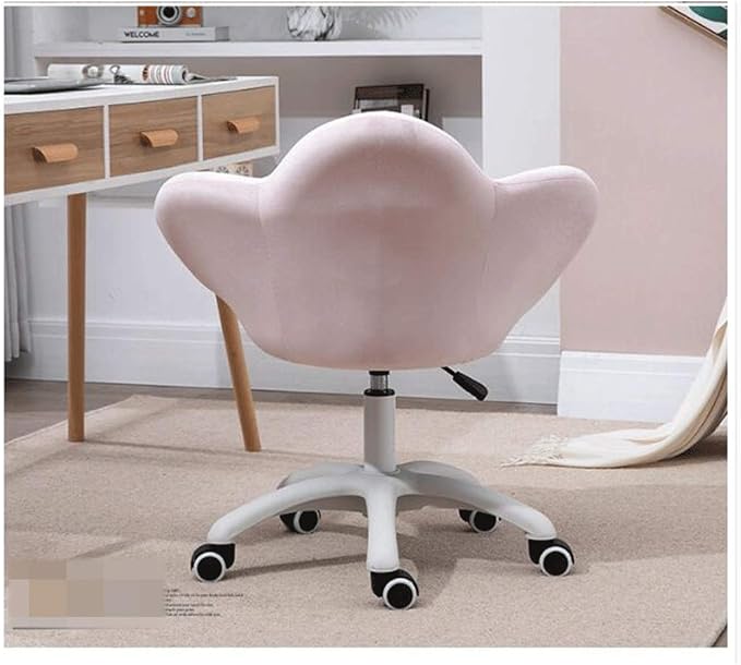 YYDS Chair Lovely Bedroom Gaming Chair Computer Office Chair with Nylon Feet Ergonomic Home Desk Chair for Live Broadcast Ergonomically (Size : Rose red)