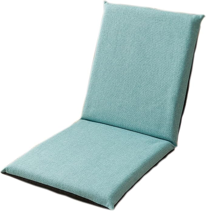 Floor Chair Office Chair with Removable Washable Cover Folding Floor Gaming Chair for Bed Lounging Reading(Blue)