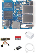 NanoPi R76S Mini Router RK3576 Octa-Core SoC with AI Model LPDDR5 16GB RAM 32GB eMMC 6TOPS NPUDual 2.5G Ethernet Support M.2 Wi-Fi Module (None M.2 WiFi LPDDR4X 4GB TF Card Kit)