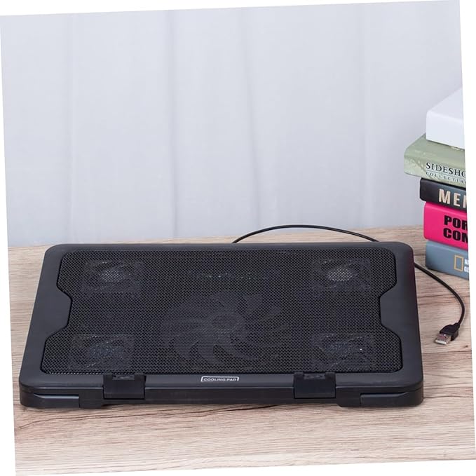 Gatuida Notebook Cooler Cooling Pad with USB Fans Energy-Saving Laptop Cooling Mat Stand for Heat Dissipation Easy Installation Compatible with Laptops