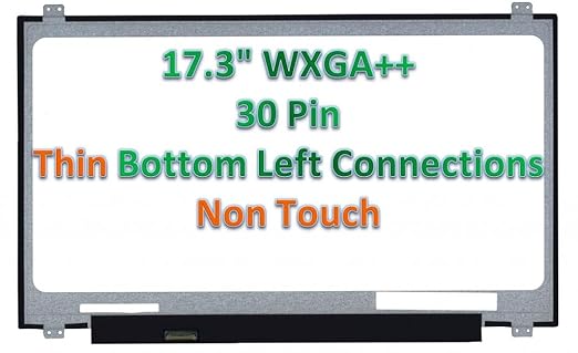 Generic New 17.3 WXGA++ LED DIODE Replacement Substitute LAPTOP LCD Screen Compatible with Dell M04fx/ 0M04FX/ N173FGA-E34 REV.C1