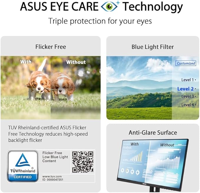 ASUS TUF Gaming 27” 1080P Monitor (VG279QR) - Full HD IPS 165Hz (Supports 144Hz)(Renewed)