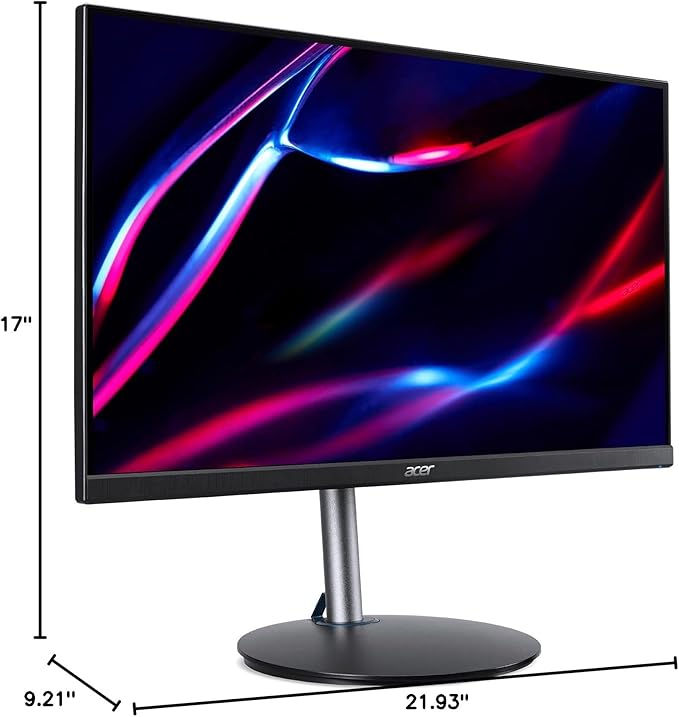 acer Nitro 24.5 Full HD 1920 x 1080 PC Gaming Monitor | AMD FreeSync Premium | Up to 250Hz Refresh | 1ms (VRB) | ZeroFrame | ErgoStand | 1 x Display Port 1.2 &amp 2 x HDMI 2.0 Ports