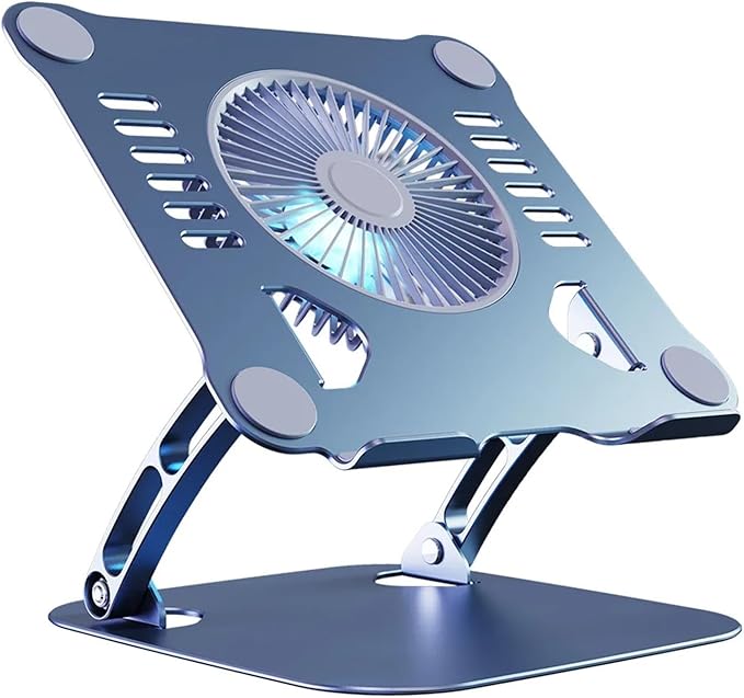 Laptop Stand with Computer Cooling 11-16(Matte Silver)