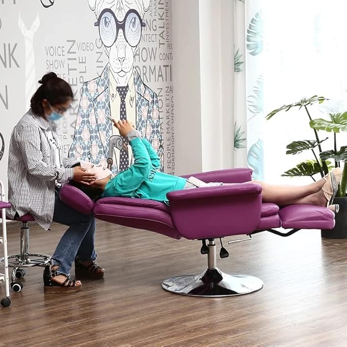 Office Chair Gaming Chair Computer Chair Multi-Function Hairdressing Chair Lifted Rotated Chair Reclining Salon Furniture Disc Feet Nail Art Chair