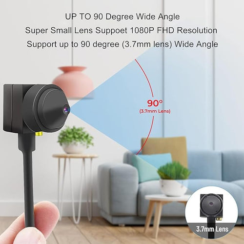 1080P Middle Screen Webcam Auto Focus with Microphone Eye to Camera for Online Teaching Video Calls Recording and Meetings