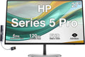 HP Series 5 Pro 27 FHD IPS Monitor with 5ms Response Time Anti Glare Flicker Free Tilt Swivel Pivot 350 Nits VESA Mount (100mm) Displayport HDMI &amp Dockztorm USB Port Expander Black Colo
