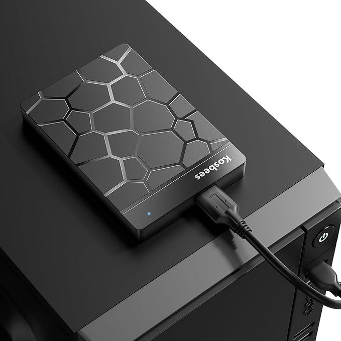 1 TB External Hard DrivesPortable Hard Drive for WindowsUltra Slim External HDD Store Compatible with PC MACLaptopPS4 Xbox one Xbox 360Plug and Play Ready