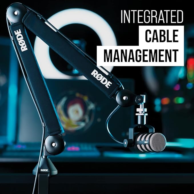 Rode Podcaster USB Mic and PSA1+ Studio Arm with Cable Management Black