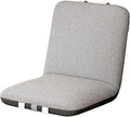 ELEFOCUS Folding Floor Chair Gray with 5 Position Adjustable Foldable Meditation Lazy Sofa for Living Room Bedroom(Gray B)