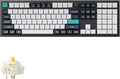Keychron Q6 Max QMK/VIA Bluetooth Wireless /2.4 GHz/USB-C Wired Custom Mechanical Keyboard Full Size Programmable Knob RGB Backlit Hot-Swappable Gateron Banana Switch for Mac Windows Linux - Black