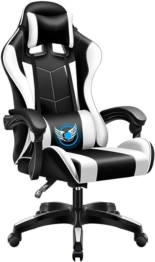 Chair Ergonomic Gaming Chair with Headrest and Breathable Skin-Friendly Mesh with Footrest Ergonomic Design PC Gaming Chair Desk Chair Executive (Color : Light Green Size : Light Green)
