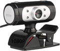 Computer Camera HD 1080P Webcam Mini Computer PC WebCamera with Microphone Rotatable Cameras for Live Broadcast Video Calling (Color : 1080p)