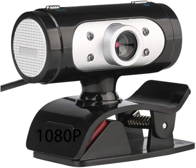 Computer Camera HD 1080P Webcam Mini Computer PC WebCamera with Microphone Rotatable Cameras for Live Broadcast Video Calling (Color : 1080p)