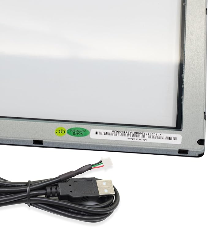 15 Inch Infrared Touch Screen Panel Multi Points IR Touch Screen with Tempered Glass for Kiosks