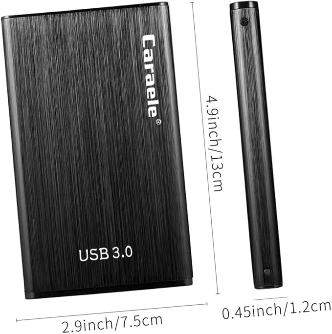 SaditY 1pc 1 Tb Hard Drive USB Hard Drive Enclosure External Hard Drive Portable Hard Disk 1 Tb External Hard Drive USB 3. 0 Hard Disk Cartridge Black USB 3.0 Hard Disk Box Hard Disk Case