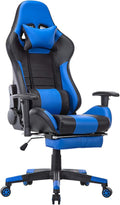 Ergonomic Gaming Chair Desk Chair Leather Computer Chair with Headrest and Lumbar Support Swivel Reclining Video Game Chair for Adults