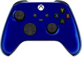 Custom Controllerzz Wireless Controller for Microsoft Xbox Series X/S &amp Xbox One - Custom Soft Touch Feel - Custom Xbox Series X/S Controller (X/S Blue Chrome)
