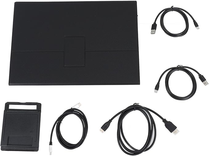 16in Portable Monitor 2560x1600 HDR Ultra Thin Display 178° Full View Support Phone Projection Mirror Screen Usage External Touchscreen for Phone Computer Gaming