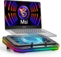 Cooling Pad for Msi GS73VR Stealth PRO Gaming Laptop Cooler with Powerful Turbo Cooling Fan Can Fast Cooling CPU+GPU 40°C Variable Speed6 RGB Light