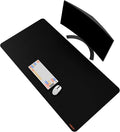 Mydours 48 x 24 Large Gaming Mouse Pad Oversized Keyboard Mouse Mat with Stitched Edge XXL Non-Slip Rubber Base Computer Mousepad for Full Desk Extended Desk Mat for Gamer Office &amp Home Bla
