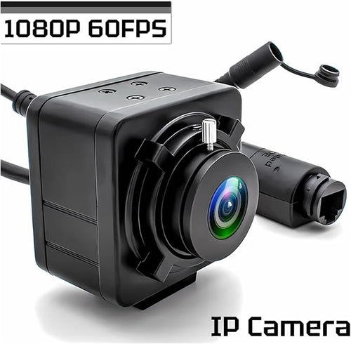 1080P 60fps IP Camera with 1mm 153 Degree Wide Angle Fisheye Lens 50mm Varifocal CS Lens RTSP POE Security Camera