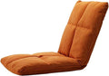 ELEFOCUS Folding Sofa Chair Folding Floor Chair Easy to Remove and Wash Comfortable and Breathable Household Cushion(Orange)
