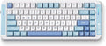 MCHOSE X75 V2 Wireless Mechanical Keyboard Volume Knob Tri-Mode BT5.0/2.4GHz/USB-C Hot Swappable Custom Keyboards Linear Switch Creamy Keyboards RGB Gaming Keyboard for PC/Tablet/PS/Xbox Blue