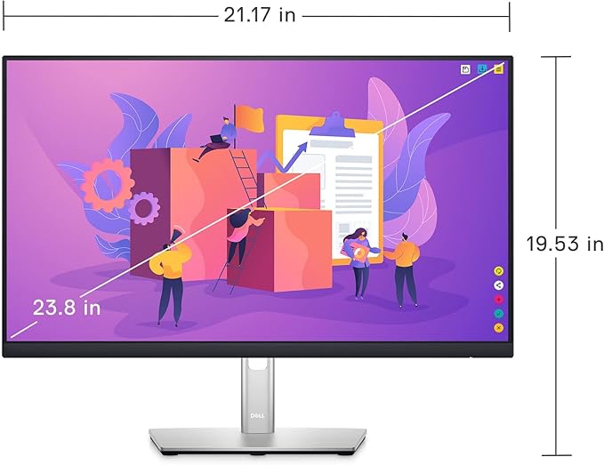 Dell 24 Monitor - P2422H - Full HD 1080p IPS Technology ComfortView Plus Technology