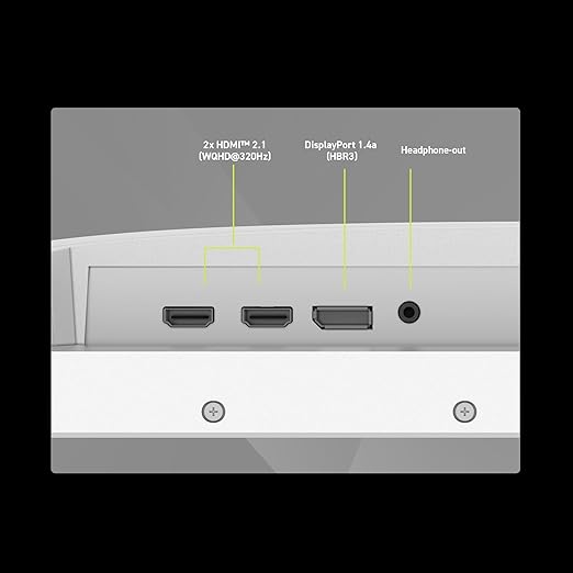 msi MAG 274QRFW X32 27-inch 2560 x 1440 (QHD) Gaming Monitor 320Hz Adaptive Sync HDR Ready HDMI VGA Port VESA Mountable Tilt 4-Side Slim Bezel 0.5ms White