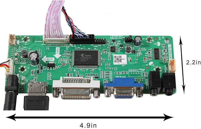 VGA DVI Audio Audio Video Board and 8.4 inch G084SN05 V9 450nit 800x600 4:3 TFT LCD Display Wall-Mounted