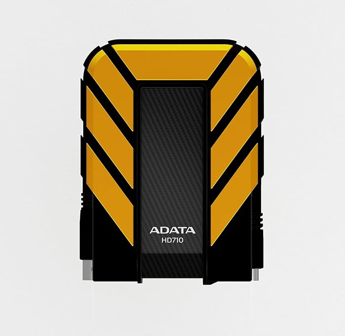 ADATA HD710 500GB USB 3.0 Waterproof/Dustproof/Shock-Resistant External Hard Drive Yellow (AHD710-500GU3-CYL)