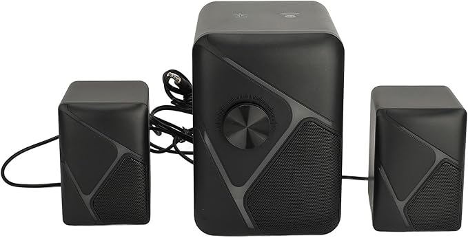 Goshyda Gaming Desktop Speaker Subwoofer RGB Small Speakers with USB for TV Computer Phone