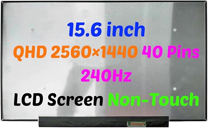 Replacement Screen 15.6 inch for ASUS ROG Strix Scar 15 G533ZW 240Hz QHD 2560(RGB)*1440 LCD 40pins Display Panel Non-Touch