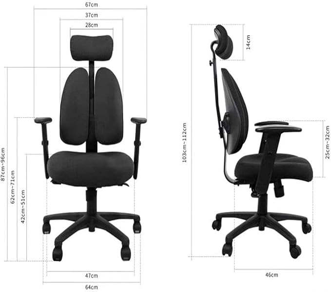 Gaming Chair for Home Ergonomic Chair Gaming Seat Game Swivel Chair Home Comfortable (Color:Gray)