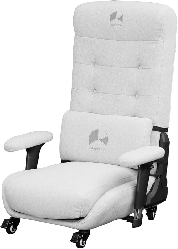 Bauhutte GX-350-WH Gaming Sofa Chair White Size (W x D x H): 26.0 x 28.7-52.0 x 36.2 inches (66 x 73-132 x 92 cm) (Including casters) Seat Height: 9.8 inches (25 cm)