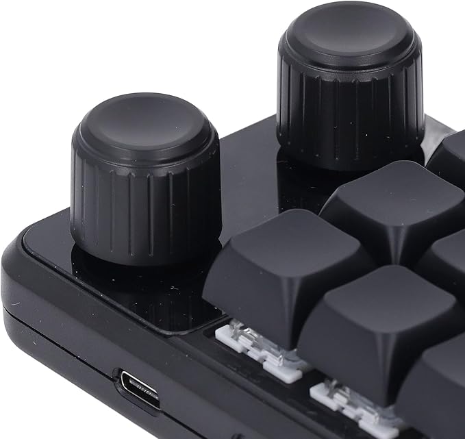 12 Keys Keyboard with Blue Switch and RGB Light Mini One Handed Mechanical Keyboard for Gaming Office