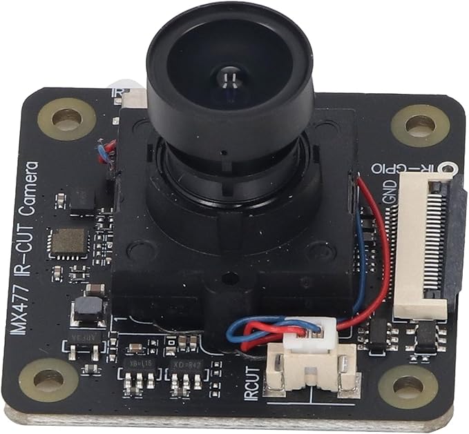 IMX477 Camera Module 12.3MP 4056x3040 Sensor for RP 5 4B 3B 0 Pico with 90° FOV Backlight Imaging AI Applications