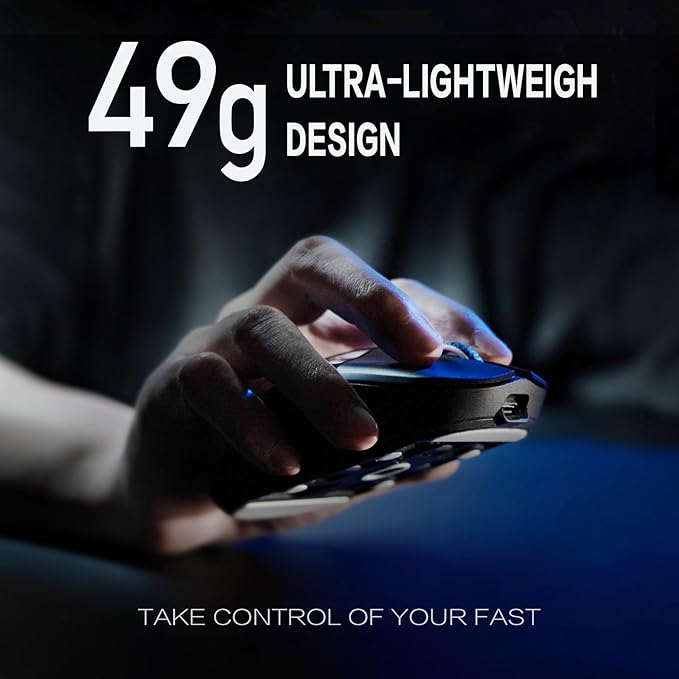Chilkey Wireless Mouse Glacier LW 8K M Gaming Mouse with OLED Screen 8K Polling Rate 30000 DPI Optical Tracking 750 IPS Bluetooth 5.2/2.4G/USB-C 49g Super Lightweight 100 Million Clicks