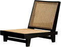 ELEFOCUS Floor Chair with Back Support Timber Floor Gaming Chair Armless Tatami Chair Meditation Reading Floor Seat(/Black)