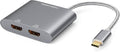 USB C to Dual HDMI 4K Adapter CableCreation USB Type C (Compatible Thunderbolt 3) to 2 HDMI Adapter Compatible with MacBook Pro 2020/2019/2018/2017XPS 13/Surface Book 2Chromebook Pixel Yoga 710