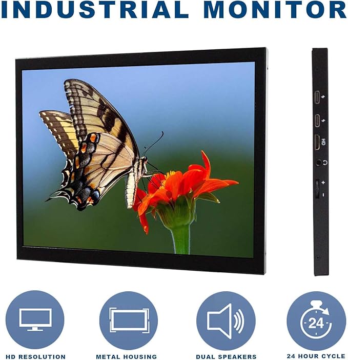 VSDISPLAY 9.7 Inch 2K 2048x1536 Small Portable LCD Monitor IPS Display with USB-C Video Input and Dual Speakersfor PC Laptop Computer Gaming