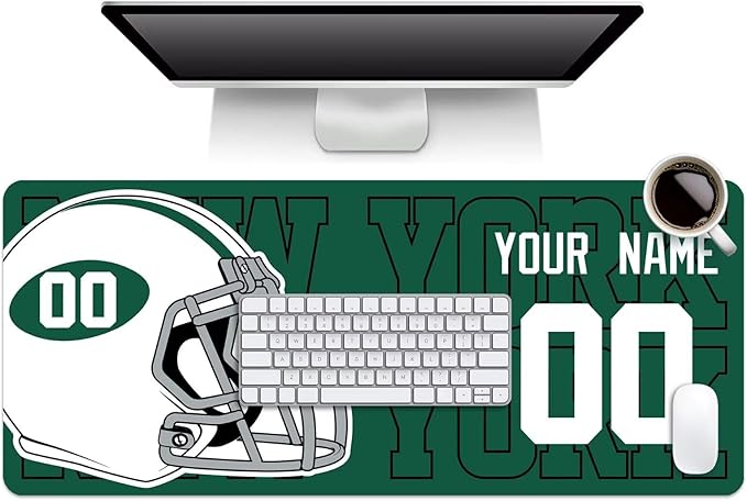 ANTKING New York J Mouse Pad for Men Women Youth Gifts Custom Name and Number Desk Pad