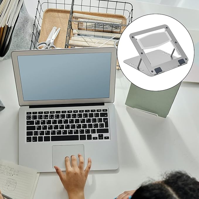 Laptop Cooling Stand Silent Cooling Aluminum Alloy Computer Stand Suitable for Desktop Monitor Table 11''12''13''14''16''15''17''