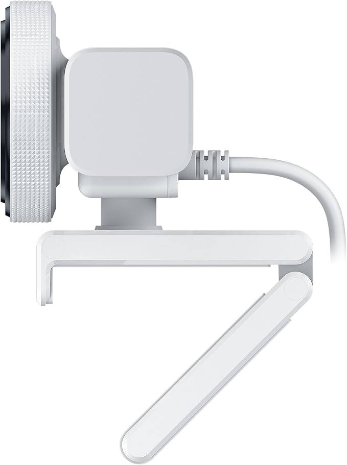 Razer Kiyo V2 X Streaming Webcam: 1440p 60 FPS - Auto Focus - Built-in Microphone - Wide Angle Lense - Integrated Privacy Shutter - Works with OBS Xsplit Streamlabs Discord Zoom Teams - White