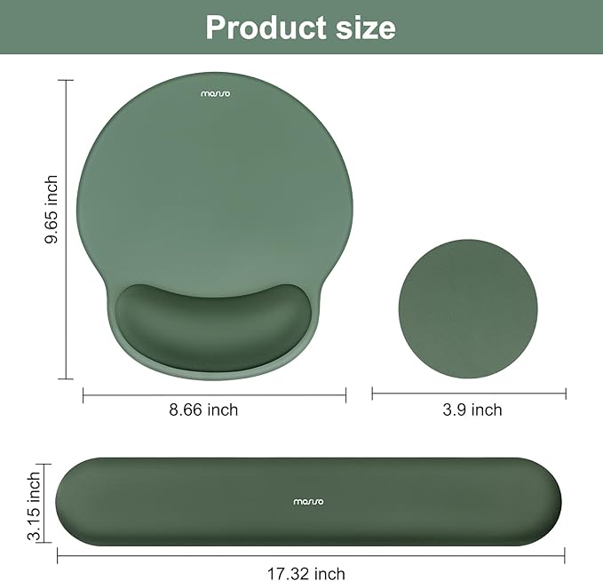 MOSISO Laptop Case 13-13.3 inch Puffy Laptop Sleeve Polyester Horizontal Bag with Small Case Wrist Rest Support for Mouse Pad&ampKeyboard Set Circle Curved Ergonomic Mousepad&ampCoaster Midnight