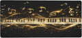 Gold Piano Music Note Large Mouse Pad Gaming Mousepad Desk Mat for Desktop Computer Keyboard Waterproof Mouse Mat Desk Pad with Non-Slip Base for Game School Office Home 35.4 x 15.7