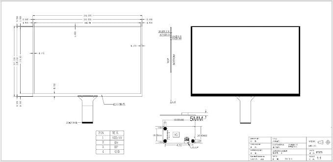 10.1/11.6/13.3/14/15.6 Inch Universal Computer Industrial Multi-touch Capacitive Digitizer Touch Screen Panel Glass With USB Driver Board Converter (16 inches)